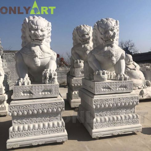 Chinese lion statue