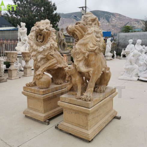 pair lion statue for sale