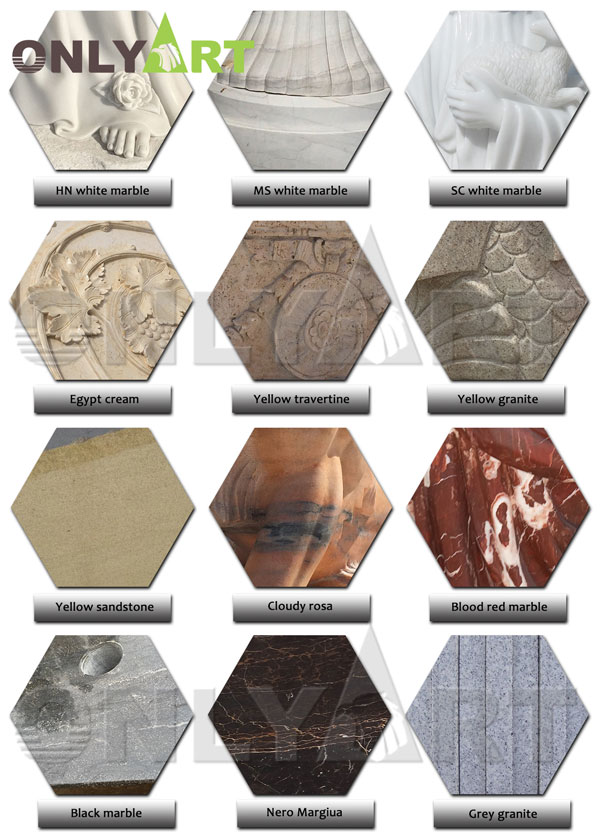 Natural stone raw material options