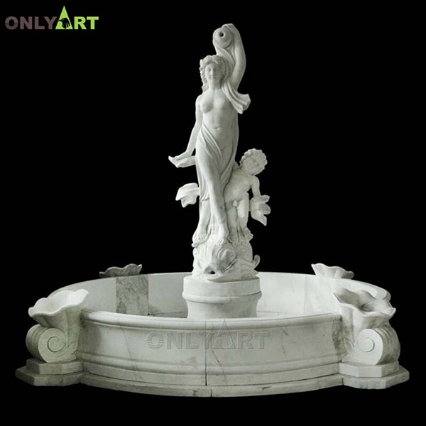 Contemporary best outdoor stone water features fountain manufacturer OLA-F144