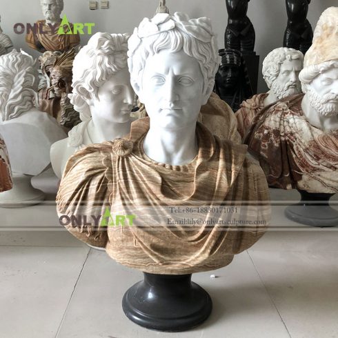 Customized service available unique indoor carved roman antique marble bust