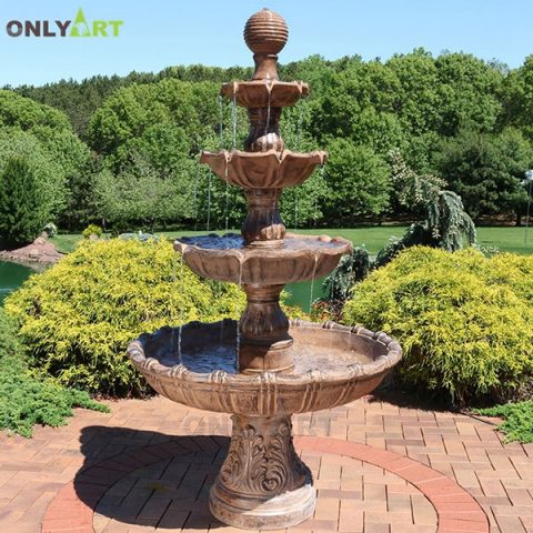 European design modern granite fountain water fountains for garden decoration OLA-F053