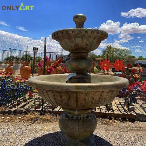 Hand carved natural stone garden fountain water waterscape for home decor OLA-F045