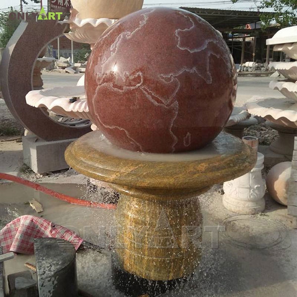 Large garden stone ball water fountain OLA-F122