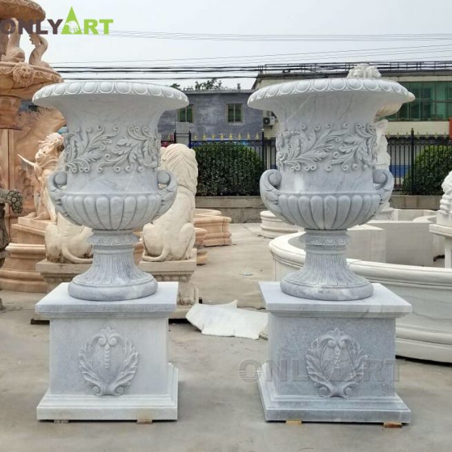 Modern art design marble plant pot homebase OLA-V115