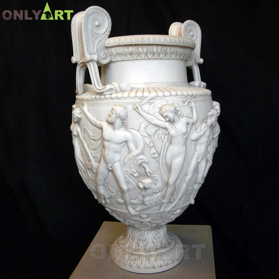 Nordic-style custom made marble figure flowerpot OLA-V150
