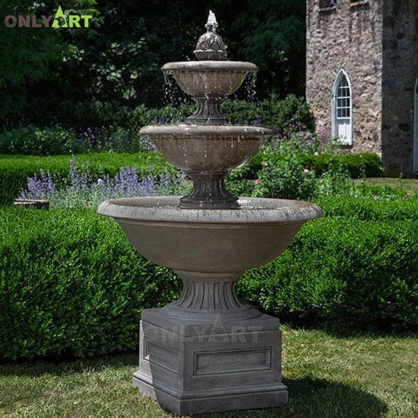 Outdoor small single house garden decor most beaitiful stone waterfall fountain OLA-F046