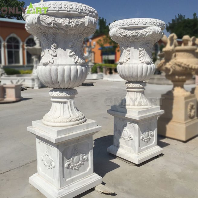 Wholesale Cheap Antique Marble Planter Pot OLA-V114