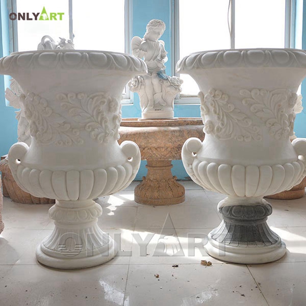 home bargains marble vase for garden decoration OLA-V041