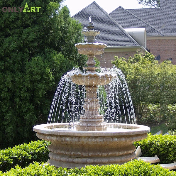 outdoor classical home decor modern marble water fountain for garden OLA-F038