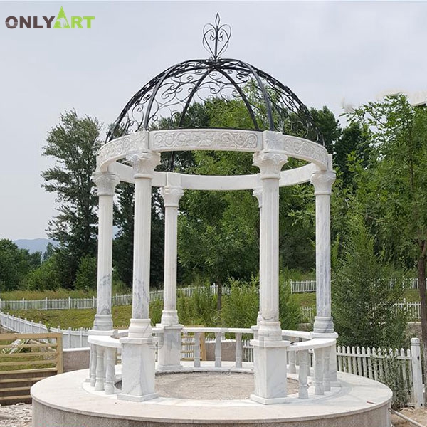 Custom round simple design outdoor pavilions for garden decor OLA-G050