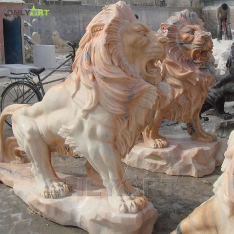 Customize marble shishi small lion statue meaning OLA-A047