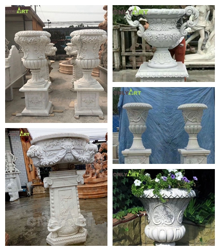 European style marble flowerpot