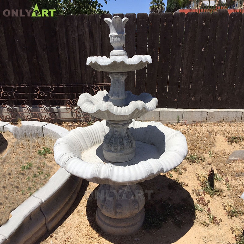 European-style marble waterscape fountains for garden decoration OLA-F216