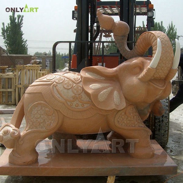 Factory hand carved outdoor elephant statues for home decor OLA-A018