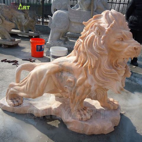High quality hand made outdoor lion statues for sale OLA-A024