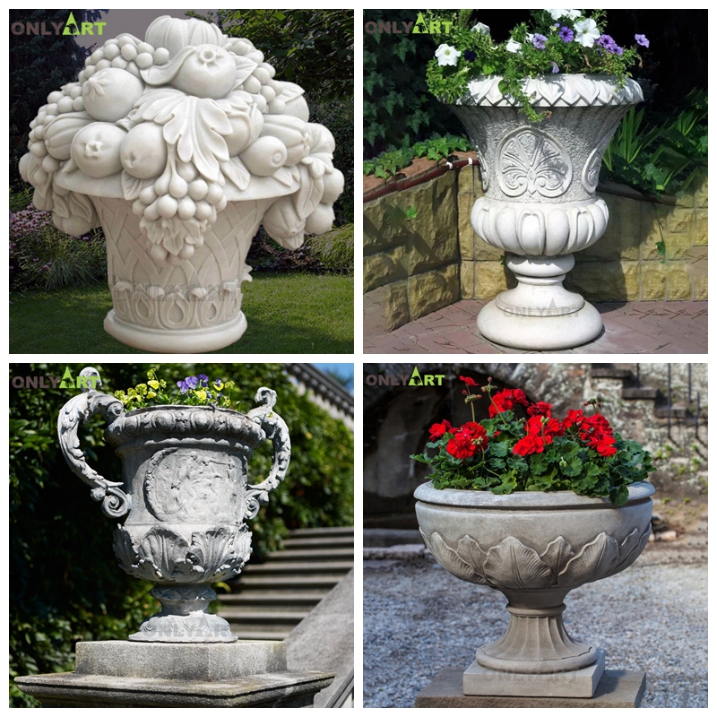 Marble pots for plants,flower pot for sale 