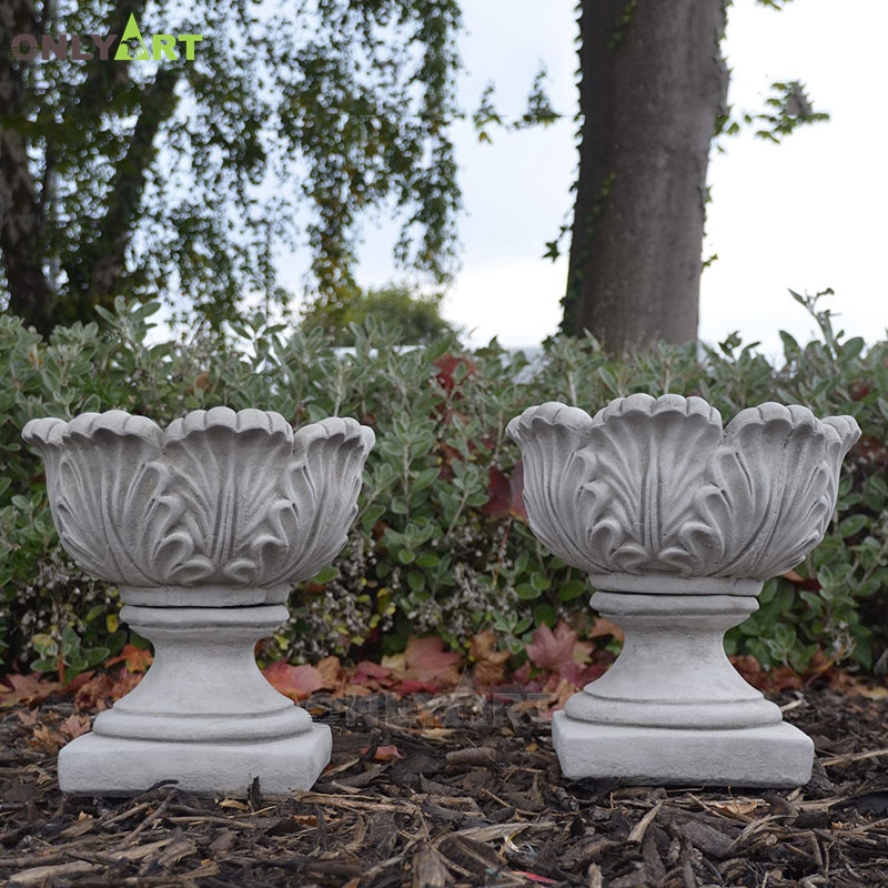 New design marble flower pot ideas for garden decoration OLA-V182