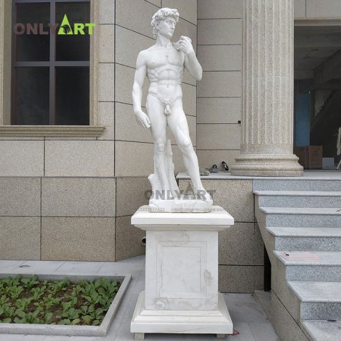 Life size figure art decoration famous design marble michelangelo's david statue