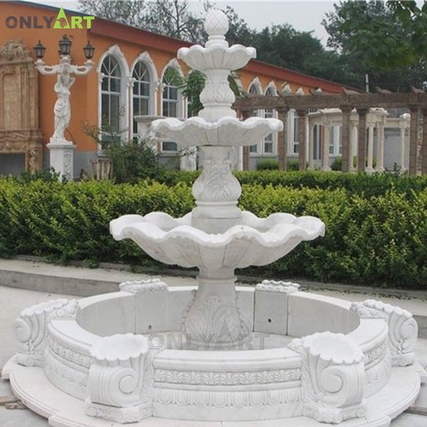 Outdoor classic modern art marble water fountain sculpture for sale OLA-F231
