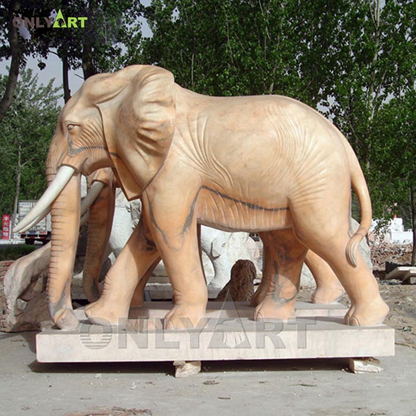 Tall marble elephant home decor statues for sale OLA-A058