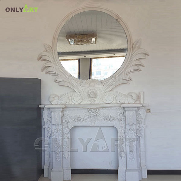 Victorian faux marble fireplace mantel shelf for sale OLA-M008