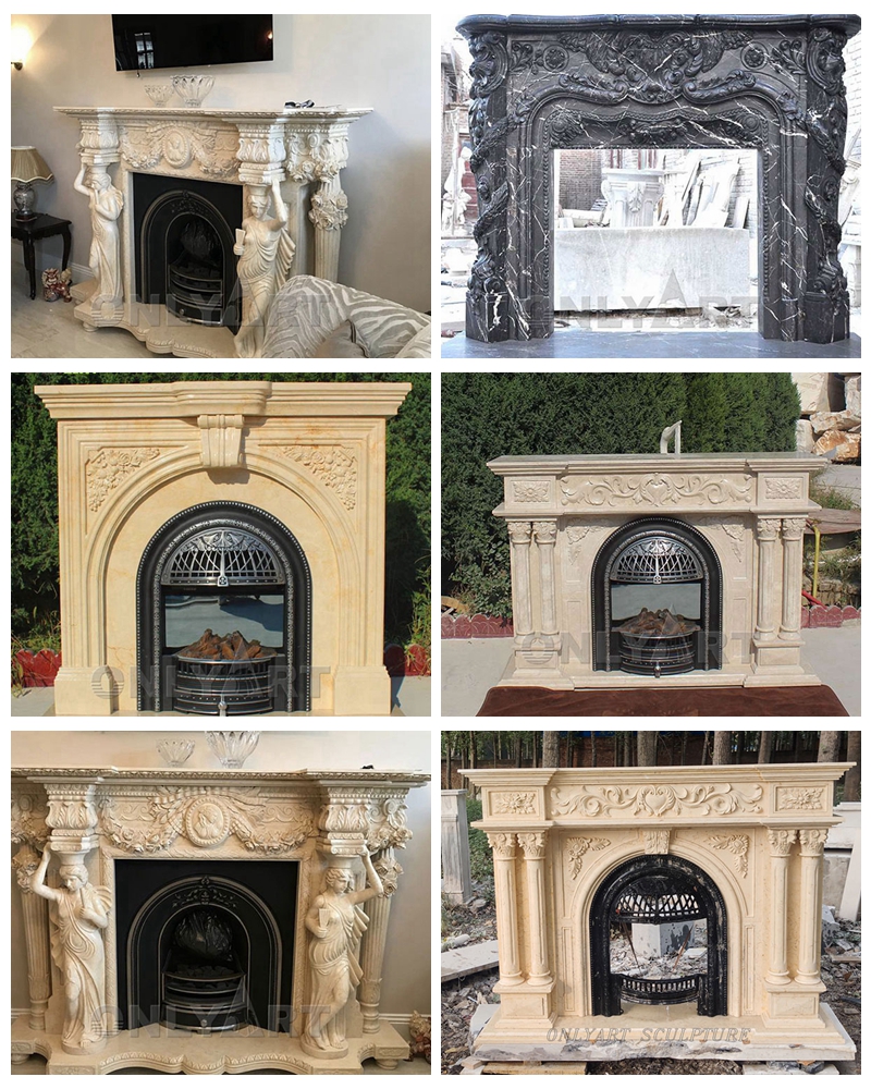 beautiful fireplace mantels