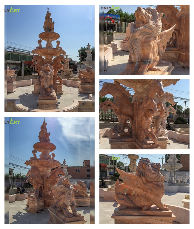customize marble water fountain sculptures