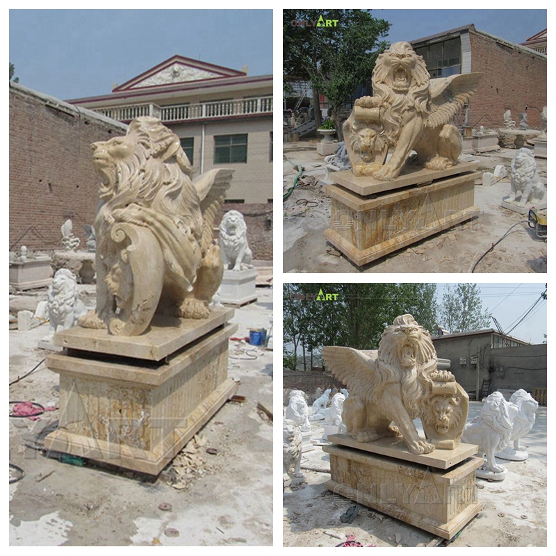 large lion statue
