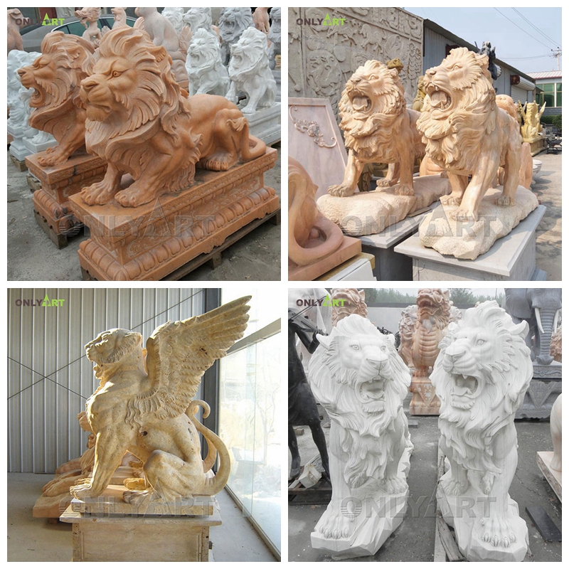 lion statues for front porch