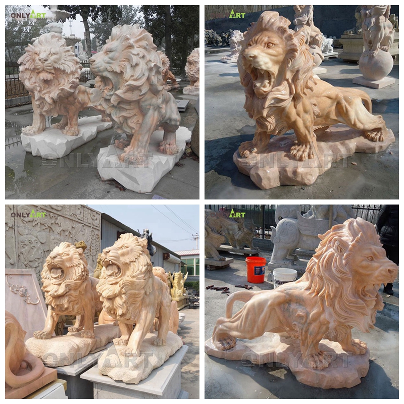 lion statues for outside