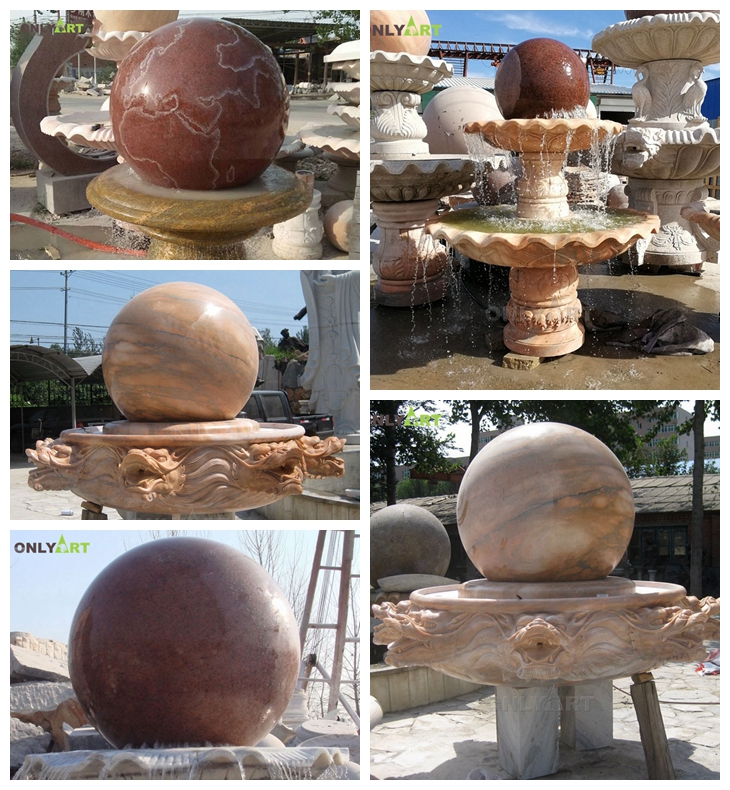 marble ball water fountain sculpture for sale