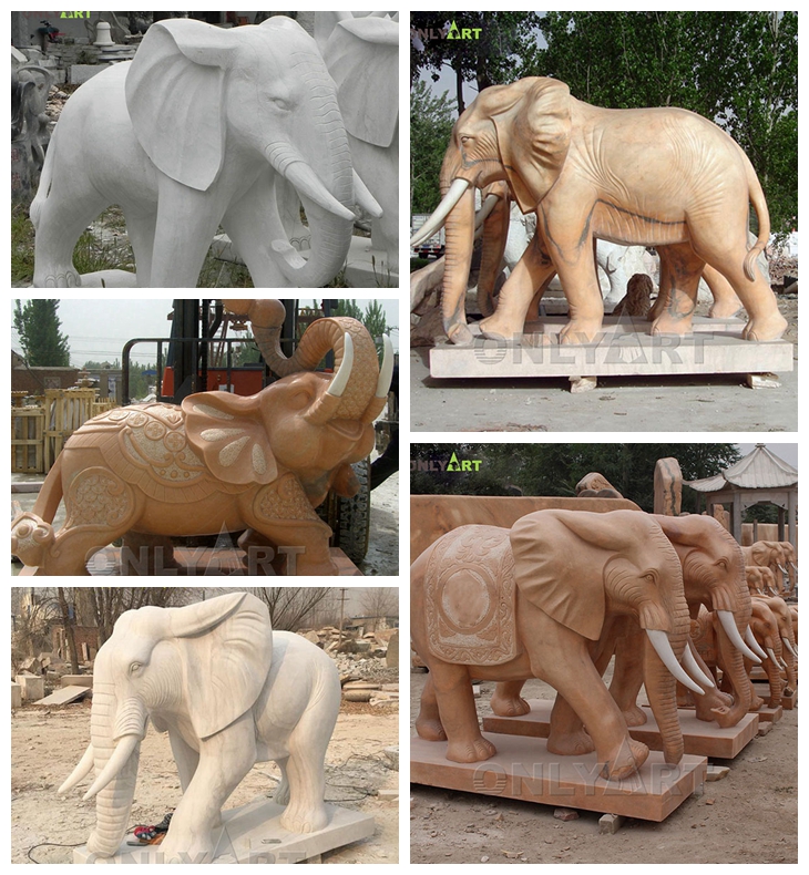 marble elephant statue