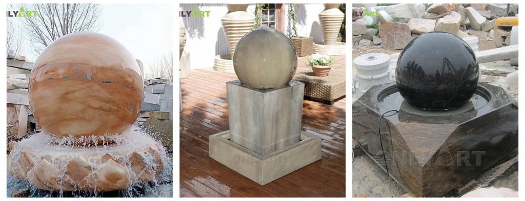 marble feng shui ball fountain for sale