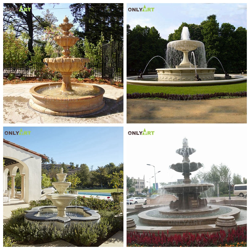 marble garden fountain sculptures