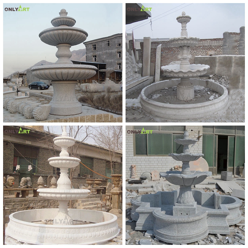 marble water fountain for outdoor decoration