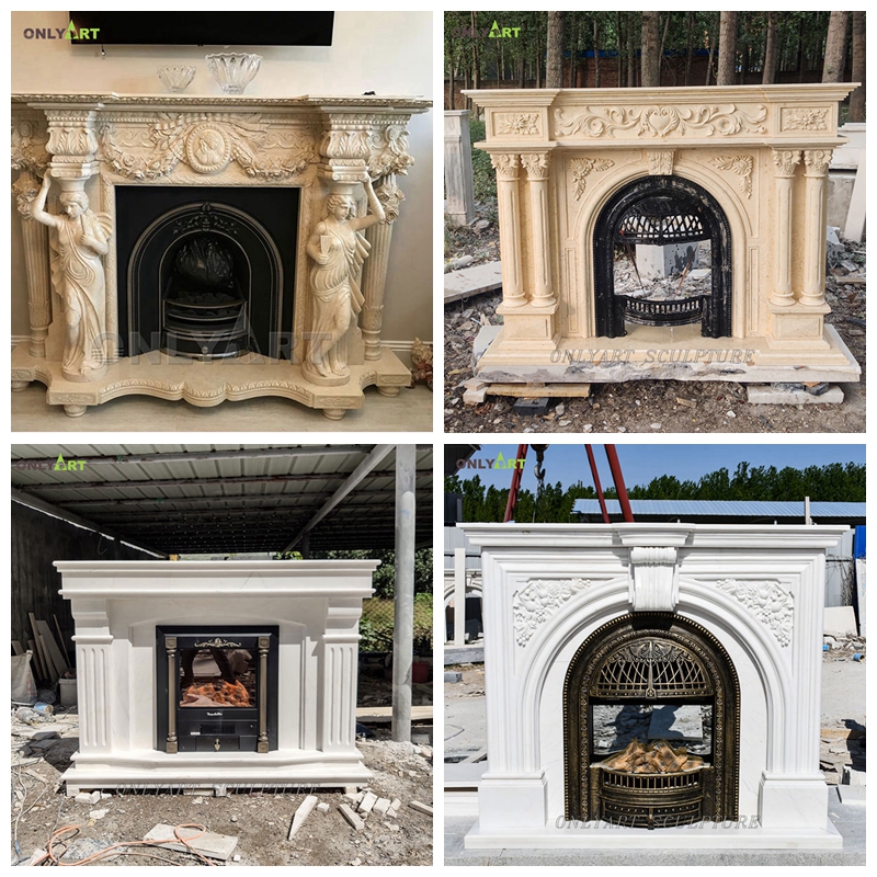 modern craftsman style fireplace