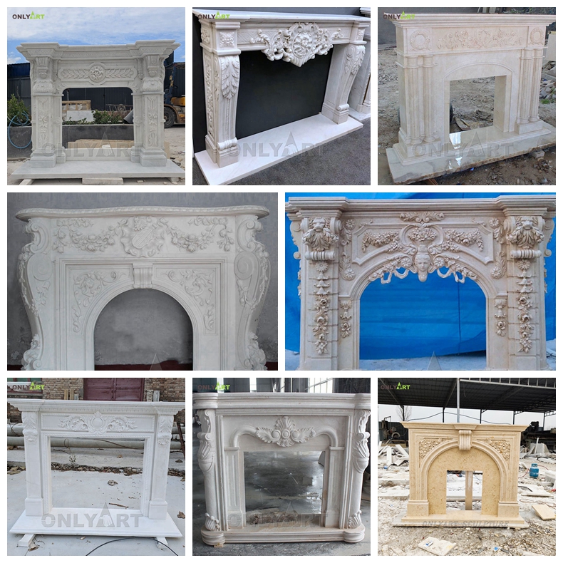 modern fireplace mantels