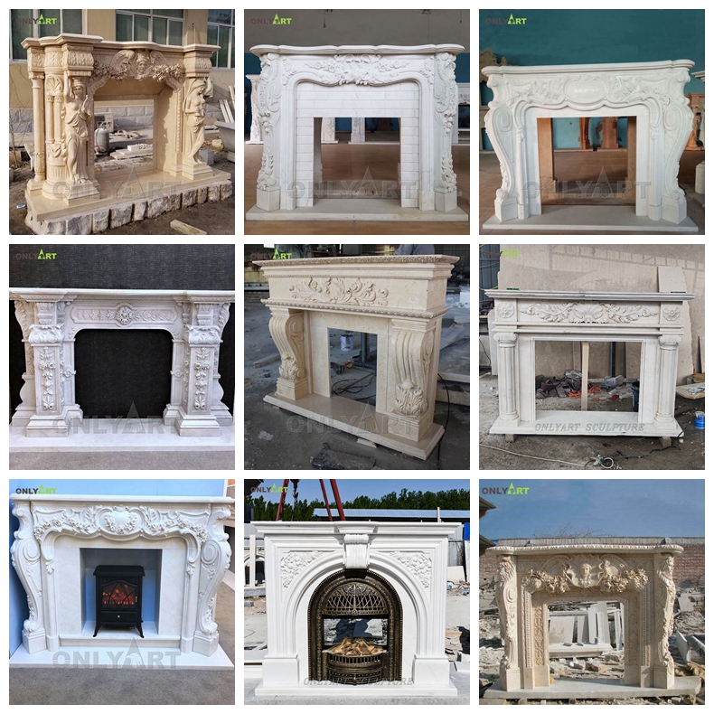 modern fireplace surround