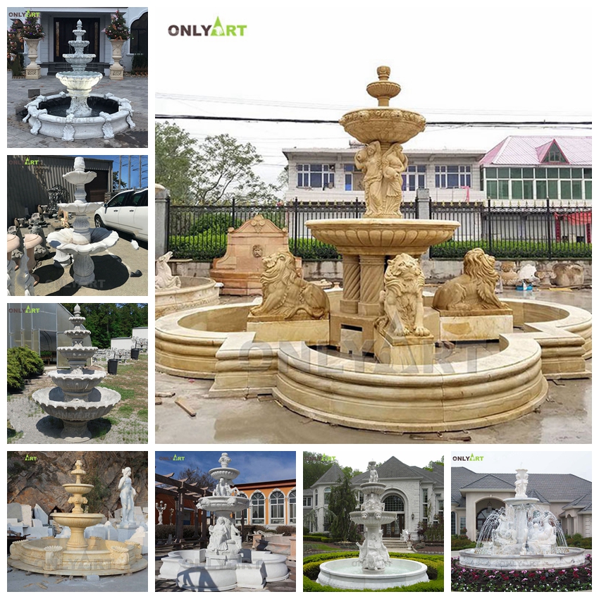 natural stone water fountain