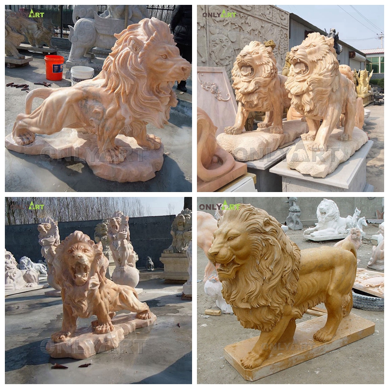 outdoor lion statues for sale