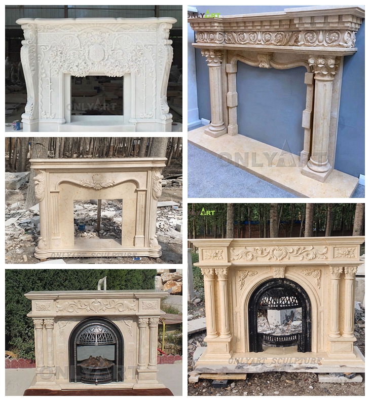 rustic fireplace mantel