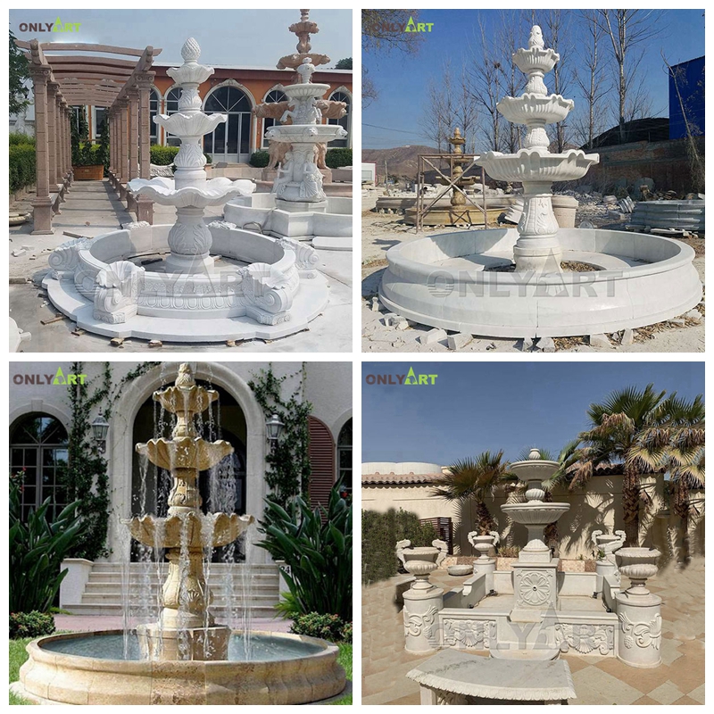 simple marble water fountains