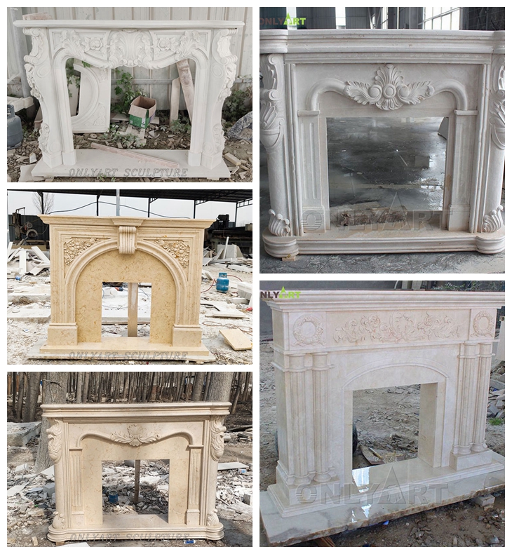 stone fireplace mantelpiece