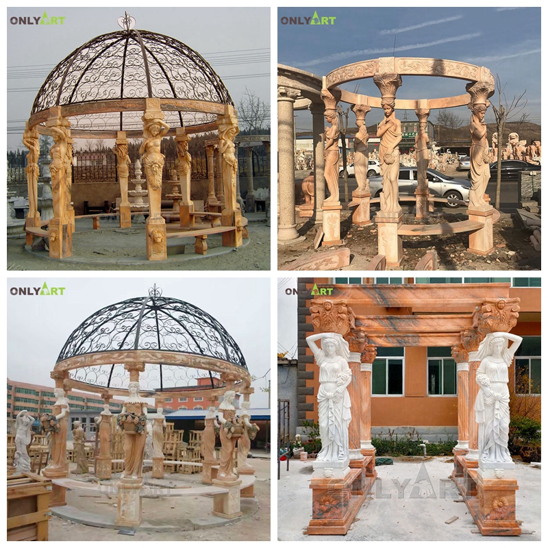 stone pavilion design marble gazebo for sale