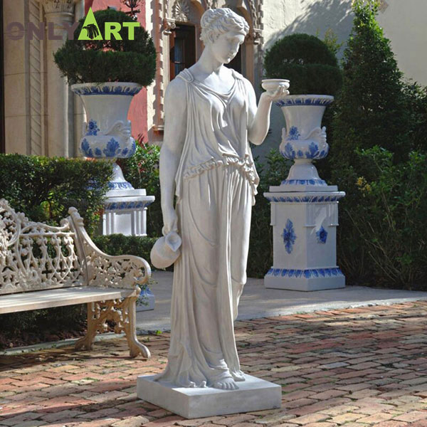 Classic design marble lady statue for garden