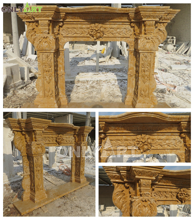 Classic marble fireplace