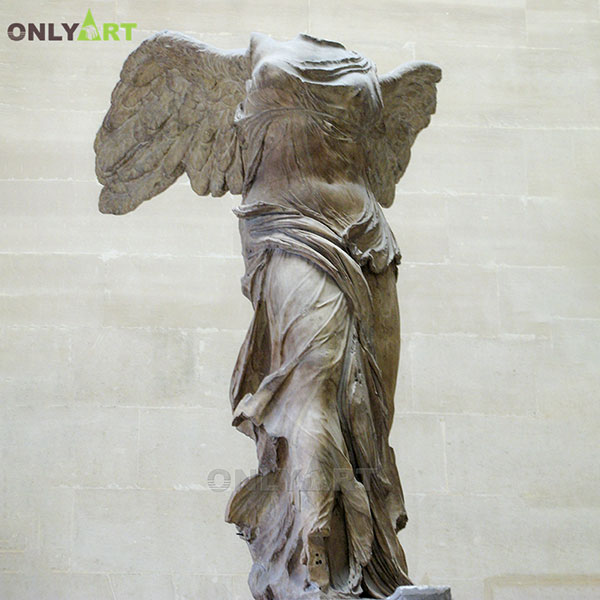 Famous marble angel statue Winged Victory of Samothrace OLA-T059