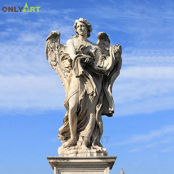 Garden marble woman statue angel for sale OLA-T030
