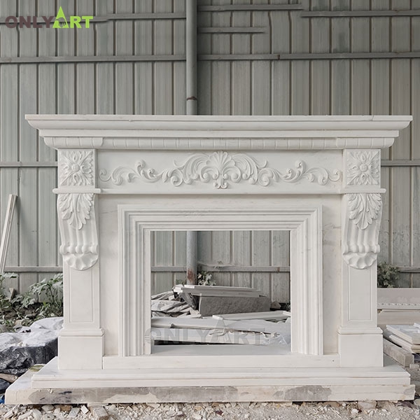 High quality modern marble fireplace for sale OLA-M111